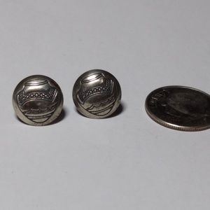 Sterling Silver Southwestern motif earrings